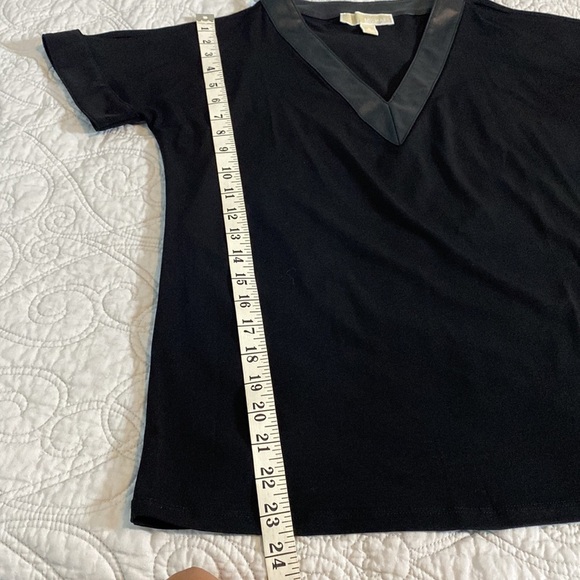 Michael Kors Cold Shoulder Black Top - Picture 8 of 9